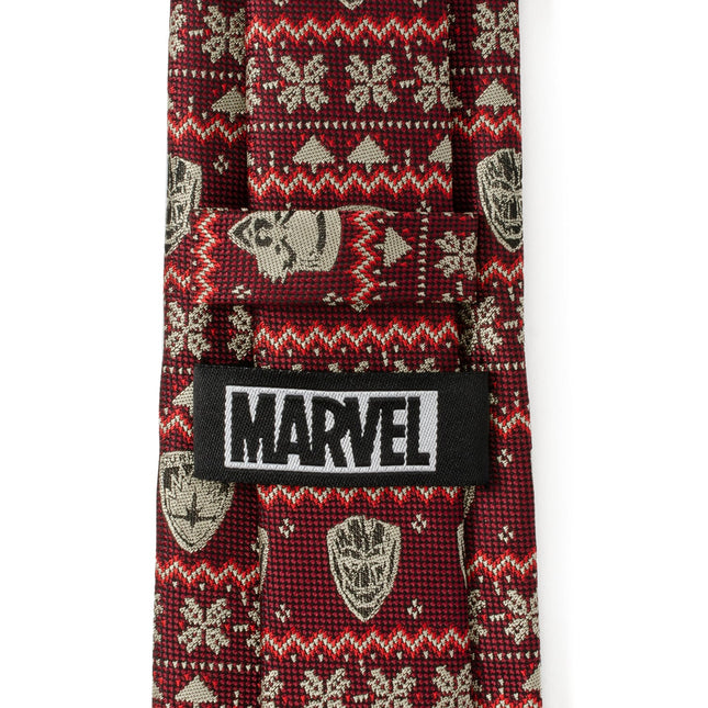 Marvel Guardians of the Galaxy Fair Isle Red Men's Tie Marvel Ties - Paul Malone.com