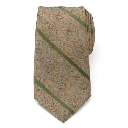 Marvel Guardians of the Galaxy Groot Tan Striped Men's Tie Marvel Ties - Paul Malone.com