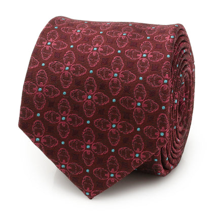 Marvel Iron Man Burgundy Multi Men's Tie Marvel Ties - Paul Malone.com