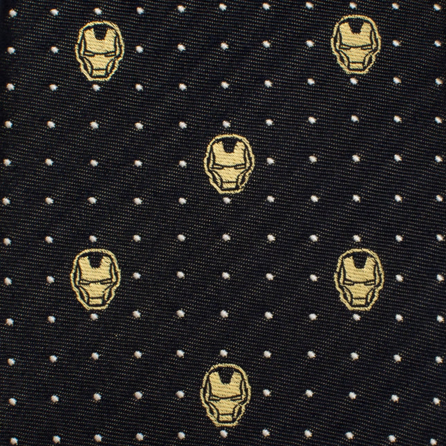 Marvel Iron Man Gray Dot Tie Cufflinks.com Tie - Paul Malone.com