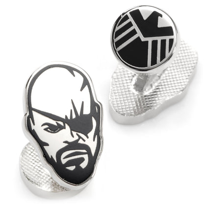 Marvel Nick Fury Silver Cufflinks Marvel Cufflinks - Paul Malone.com