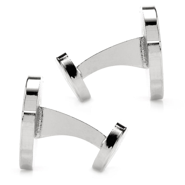 Marvel Nick Fury Silver Cufflinks