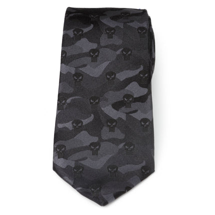 Marvel The Punisher Camo Black Silk Men's Tie Marvel Ties - Paul Malone.com