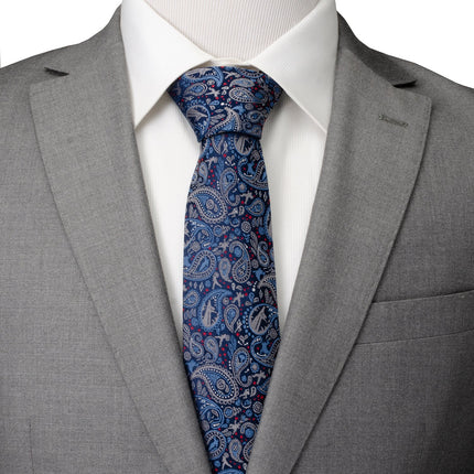 Marvel Avengers Blue Multi Paisley Men's Tie Marvel Ties - Paul Malone.com