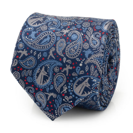 Marvel Avengers Blue Multi Paisley Men's Tie Marvel Ties - Paul Malone.com