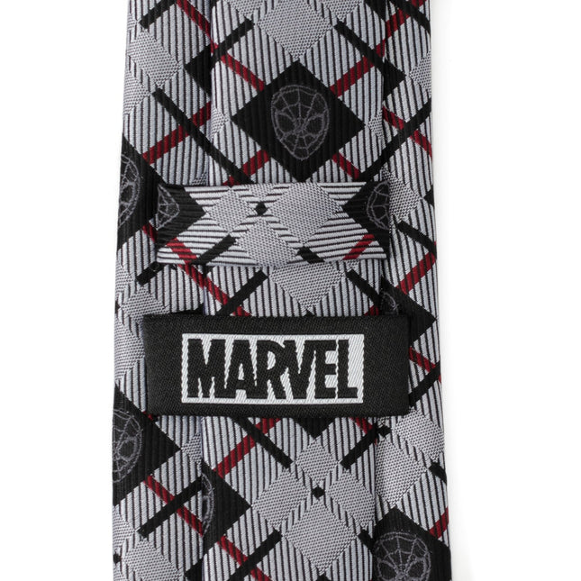 Marvel Spider-Man Plaid Black Men's Tie Marvel Ties - Paul Malone.com
