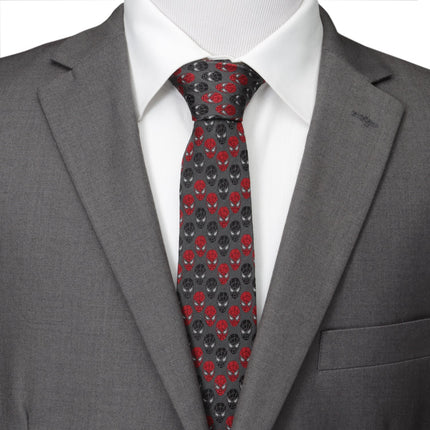 Marvel Spider-Man Chevron Red Black Men's Tie Marvel Ties - Paul Malone.com