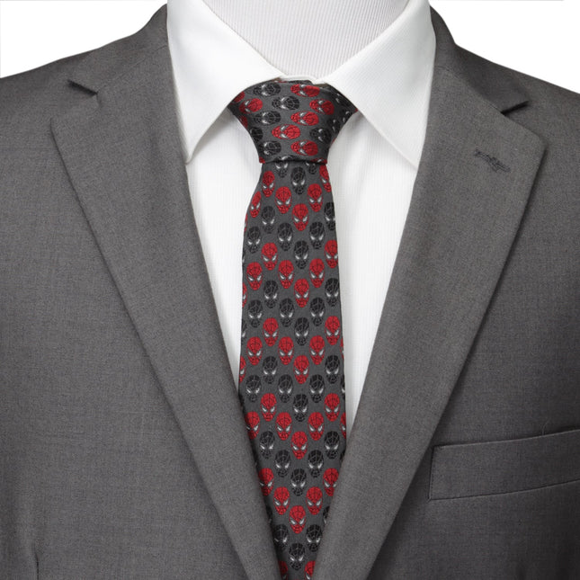 Marvel Spider-Man Chevron Red Black Men's Tie Marvel Ties - Paul Malone.com