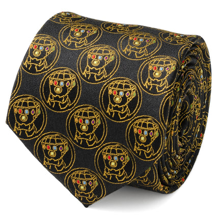 Marvel Thanos Infinity Gauntlets Men's Black Tie Marvel Ties - Paul Malone.com