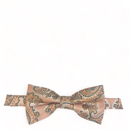 Orange Formal Paisley Bow Tie Paul Malone Bow Ties - Paul Malone.com