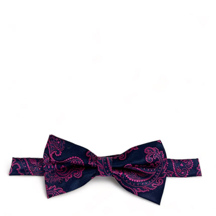Hot Pink Formal Paisley Bow Tie Paul Malone Bow Ties - Paul Malone.com