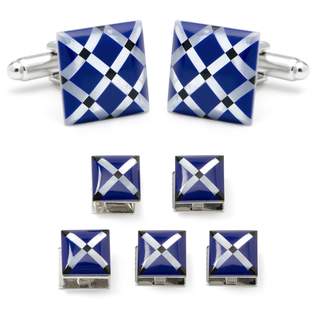 Mother of Pearl Diamond 5-Stud Set Ox and Bull Trading Co. Stud Set - Paul Malone.com