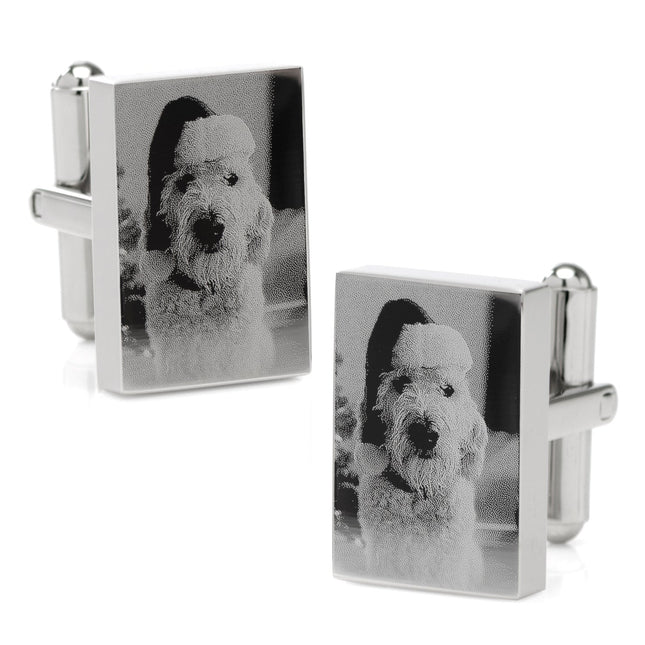 Custom Engraved Block Photo Cufflinks Cufflinks.com Cufflinks - Paul Malone.com