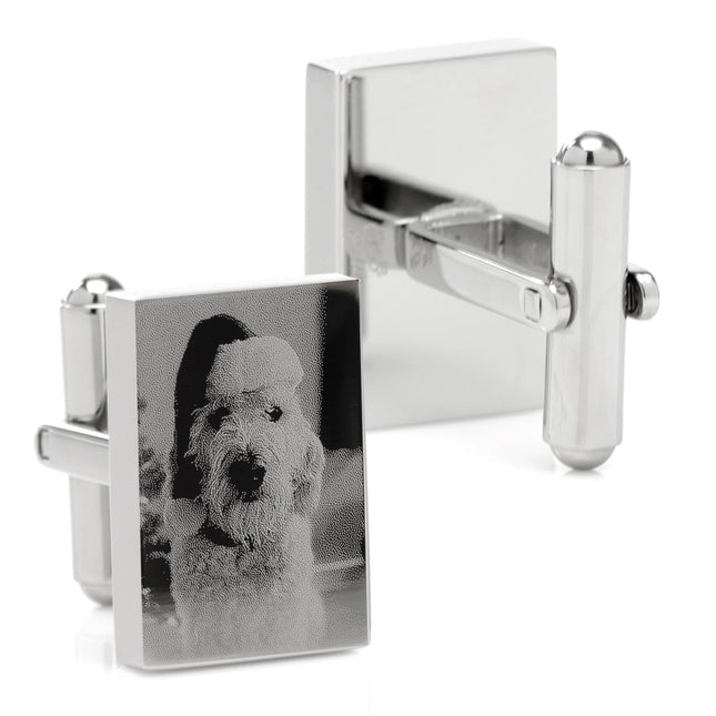 Custom Engraved Block Photo Cufflinks Cufflinks.com Cufflinks - Paul Malone.com