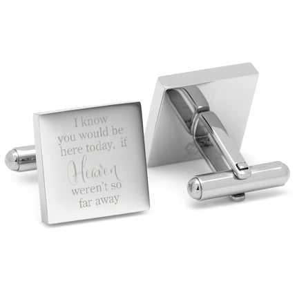Heaven so far away Custom Photo Engravable Cufflinks Ox and Bull Trading Co. Cufflinks - Paul Malone.com