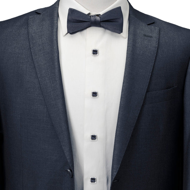 Silver and Sodalite JFK Presidential Studs Ox and Bull Trading Co. Studs - Paul Malone.com