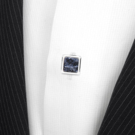 Silver and Sodalite JFK Presidential Studs Ox and Bull Trading Co. Studs - Paul Malone.com