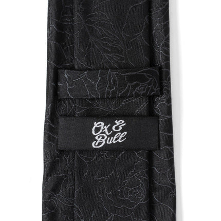 Black Floral Men's Tie Ox and Bull Trading Co. Ties - Paul Malone.com