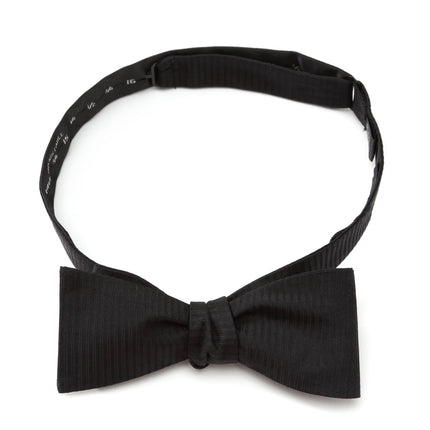 Black Formal Pinstripe Silk Bow Tie Cufflinks.com Bowtie - Paul Malone.com
