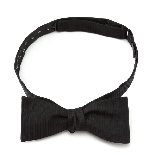 Black Formal Pinstripe Silk Bow Tie Cufflinks.com Bowtie - Paul Malone.com