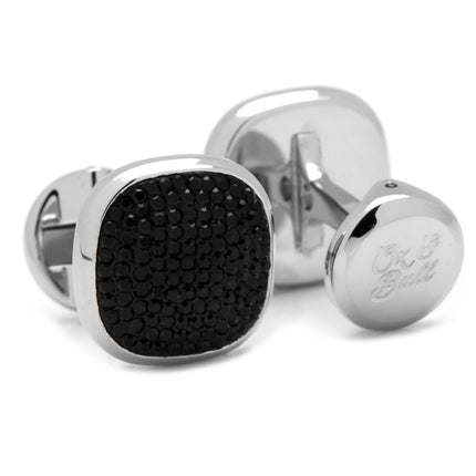 Stainless Steel Black Pave Crystal 5-Stud Set Ox and Bull Trading Co. Stud Set - Paul Malone.com