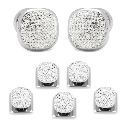 White Pave Crystal 5-Stud Set Ox and Bull Trading Co. Stud Set - Paul Malone.com