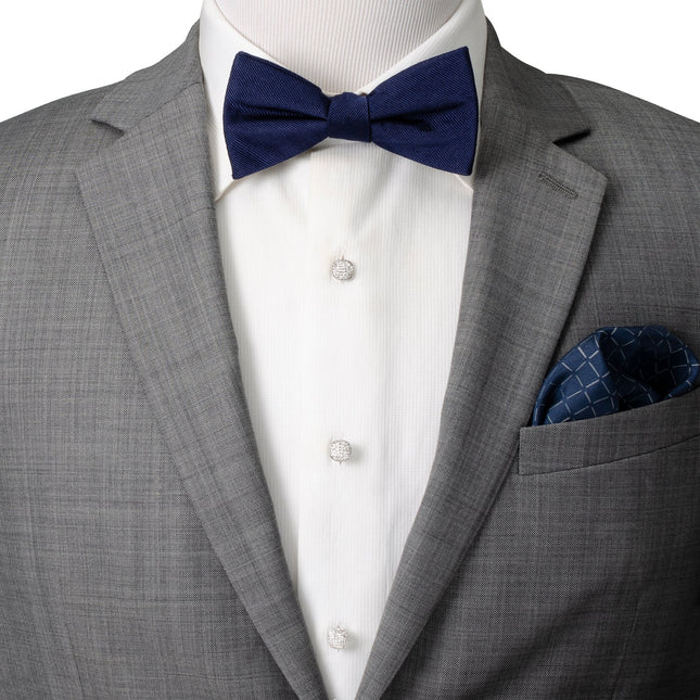 White Pave Crystal 5-Studs Ox and Bull Trading Co. Studs - Paul Malone.com