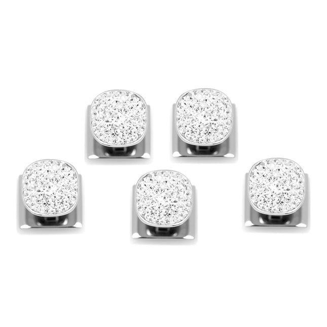 White Pave Crystal 5-Studs Ox and Bull Trading Co. Studs - Paul Malone.com