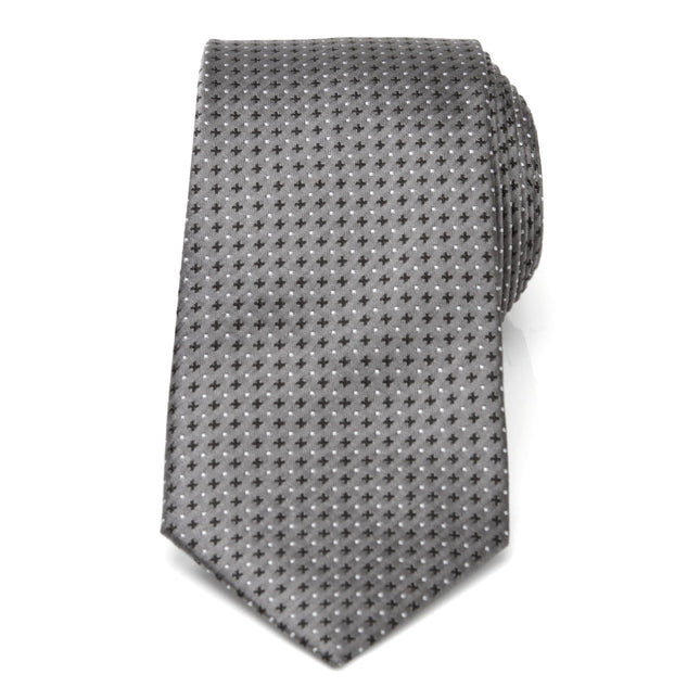 Gray Cross Dot-Men's Tie Ox and Bull Trading Co. Ties - Paul Malone.com