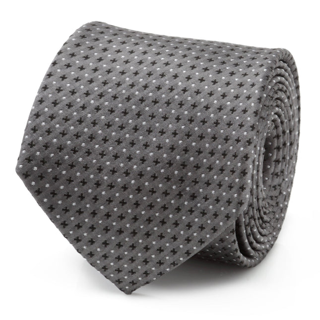 Gray Cross Dot-Men's Tie Ox and Bull Trading Co. Ties - Paul Malone.com