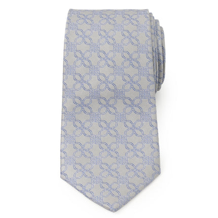 Gray Blue Art Deco Men's Tie Ox and Bull Trading Co. Ties - Paul Malone.com