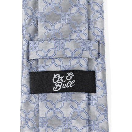 Gray Blue Art Deco Men's Tie Ox and Bull Trading Co. Ties - Paul Malone.com