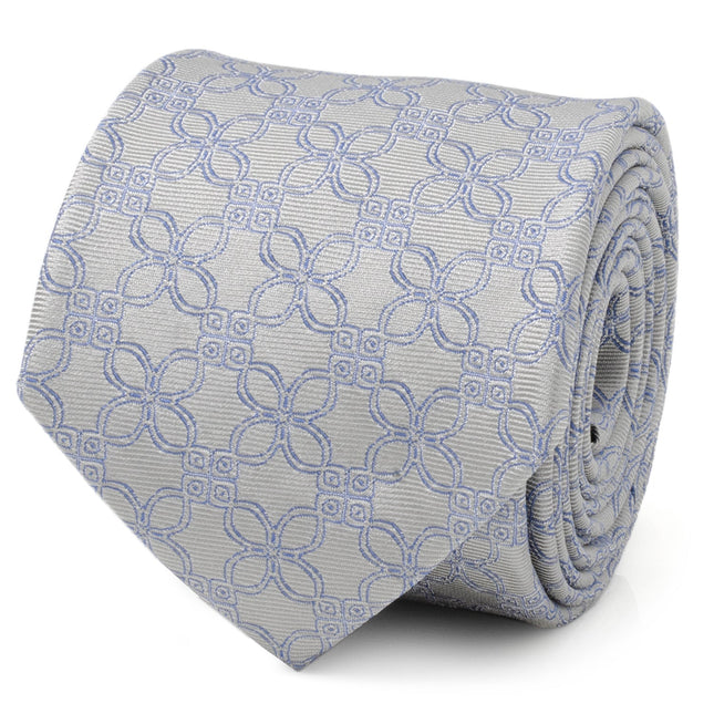 Gray Blue Art Deco Men's Tie Ox and Bull Trading Co. Ties - Paul Malone.com