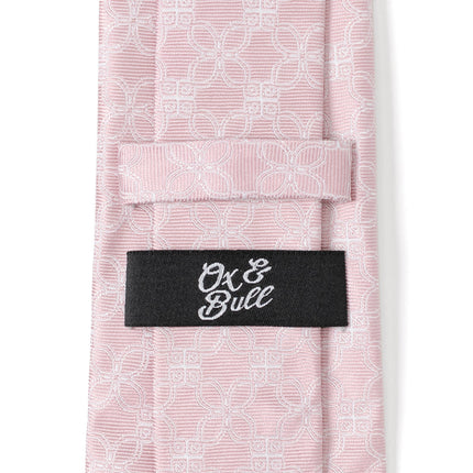 Pink Art Deco Men's Tie Cufflinks.com Tie - Paul Malone.com