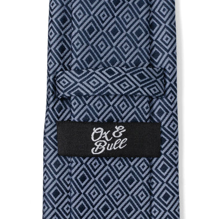 Navy Patterned Men's Tie Ox and Bull Trading Co. Ties - Paul Malone.com