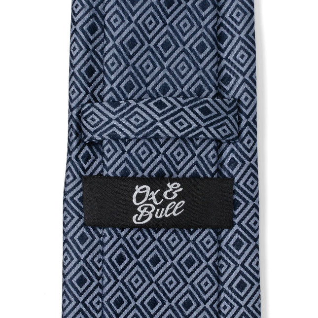 Navy Patterned Men's Tie Ox and Bull Trading Co. Ties - Paul Malone.com