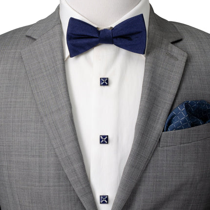 Mother of Pearl Floating and Diamond 5-Stud Set Ox and Bull Trading Co. Stud Set - Paul Malone.com