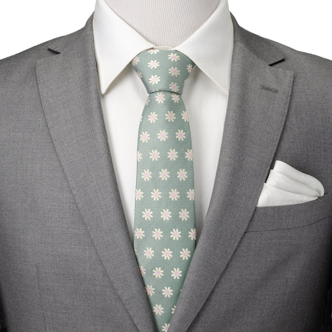 Daisy Soft Green Men's Tie Ox and Bull Trading Co. Ties - Paul Malone.com