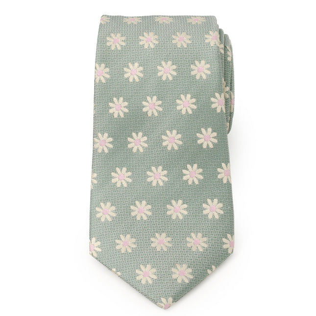 Daisy Soft Green Men's Tie Ox and Bull Trading Co. Ties - Paul Malone.com