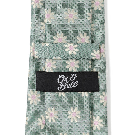 Daisy Soft Green Men's Tie Ox and Bull Trading Co. Ties - Paul Malone.com