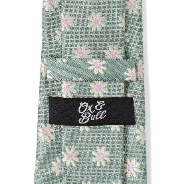 Daisy Soft Green Men's Tie Ox and Bull Trading Co. Ties - Paul Malone.com