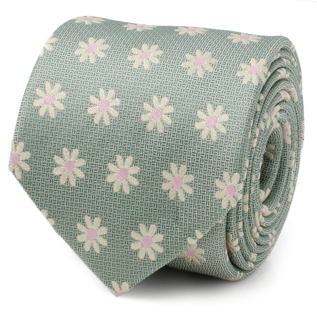 Daisy Soft Green Men's Tie Ox and Bull Trading Co. Ties - Paul Malone.com