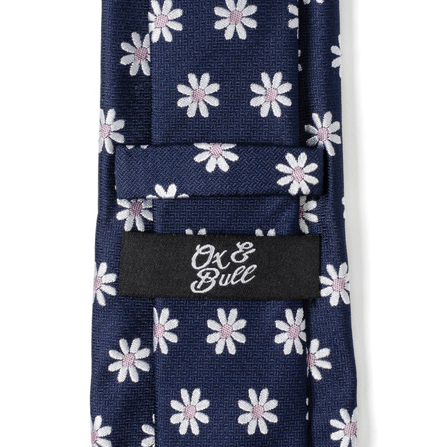Daisy Navy Blue Men's Tie Ox and Bull Trading Co. Ties - Paul Malone.com