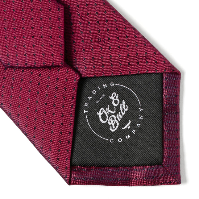 Red Pin Dot Men's Tie Ox and Bull Trading Co. Ties - Paul Malone.com