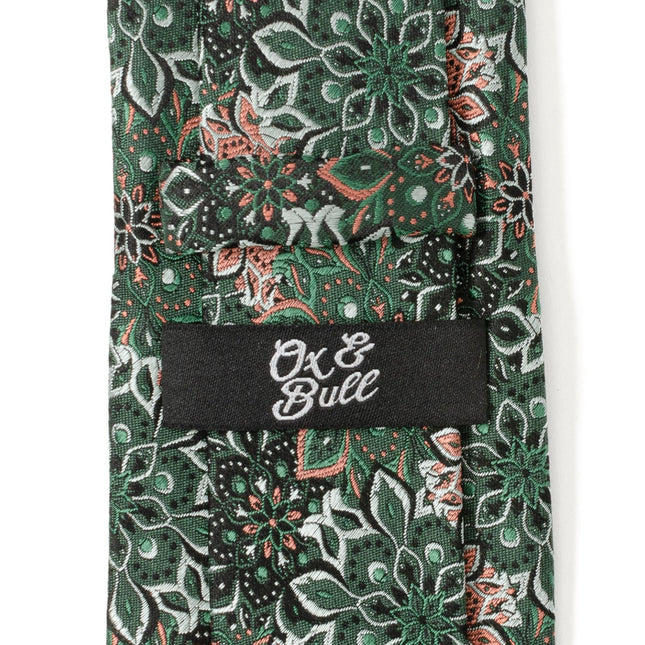 Kaleido Floral Coral Accented Men's Tie Ox and Bull Trading Co. Ties - Paul Malone.com