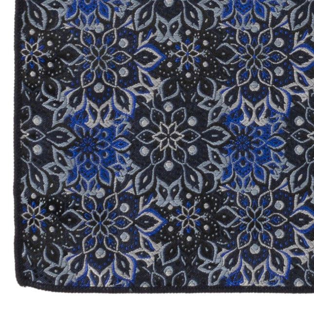 Navy Floral Tie and Pocket Square Gift Set Ox and Bull Trading Co. Ties - Paul Malone.com