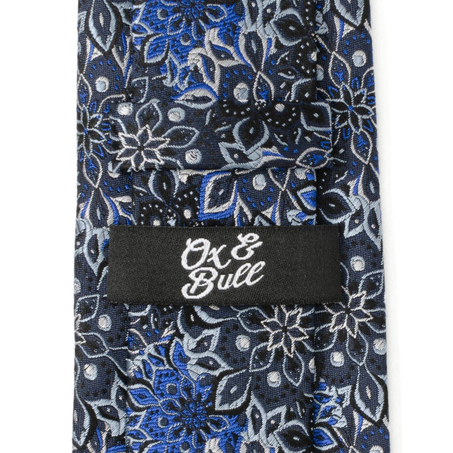 Kaleido Floral Navy Men's Tie Ox and Bull Trading Co. Ties - Paul Malone.com