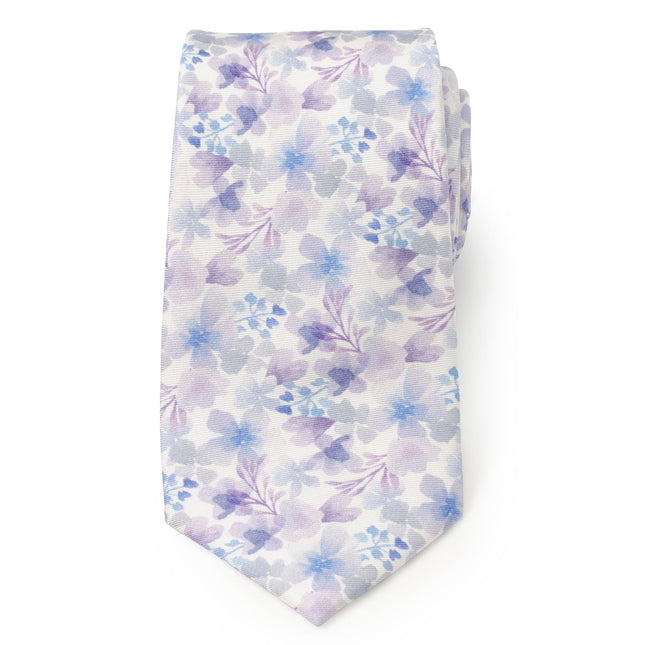 Watercolor Lavender Mix Print Silk Men's Tie Ox and Bull Trading Co. Ties - Paul Malone.com