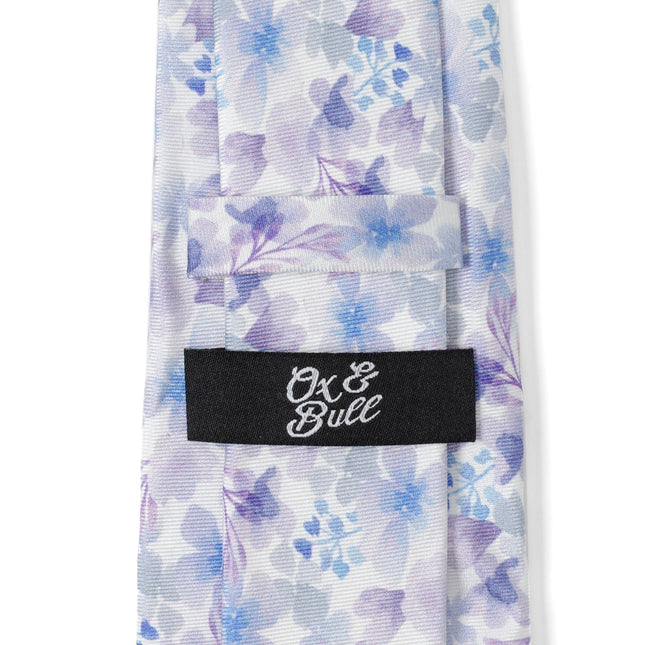 Watercolor Lavender Mix Print Silk Men's Tie Ox and Bull Trading Co. Ties - Paul Malone.com