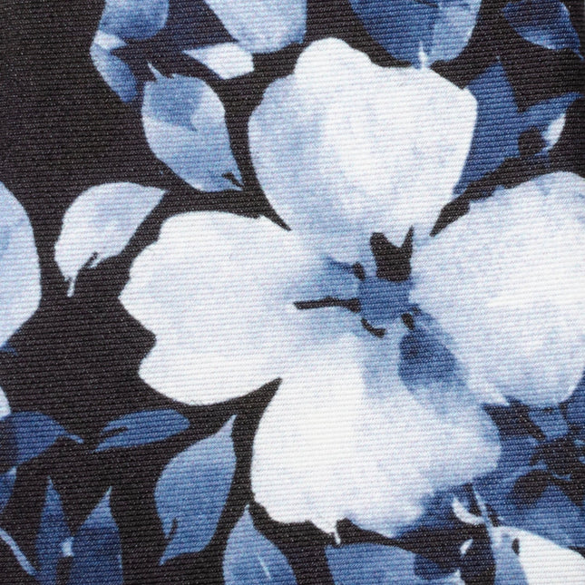 Painted Floral Black Silk Men's Tie Ox and Bull Trading Co. Ties - Paul Malone.com